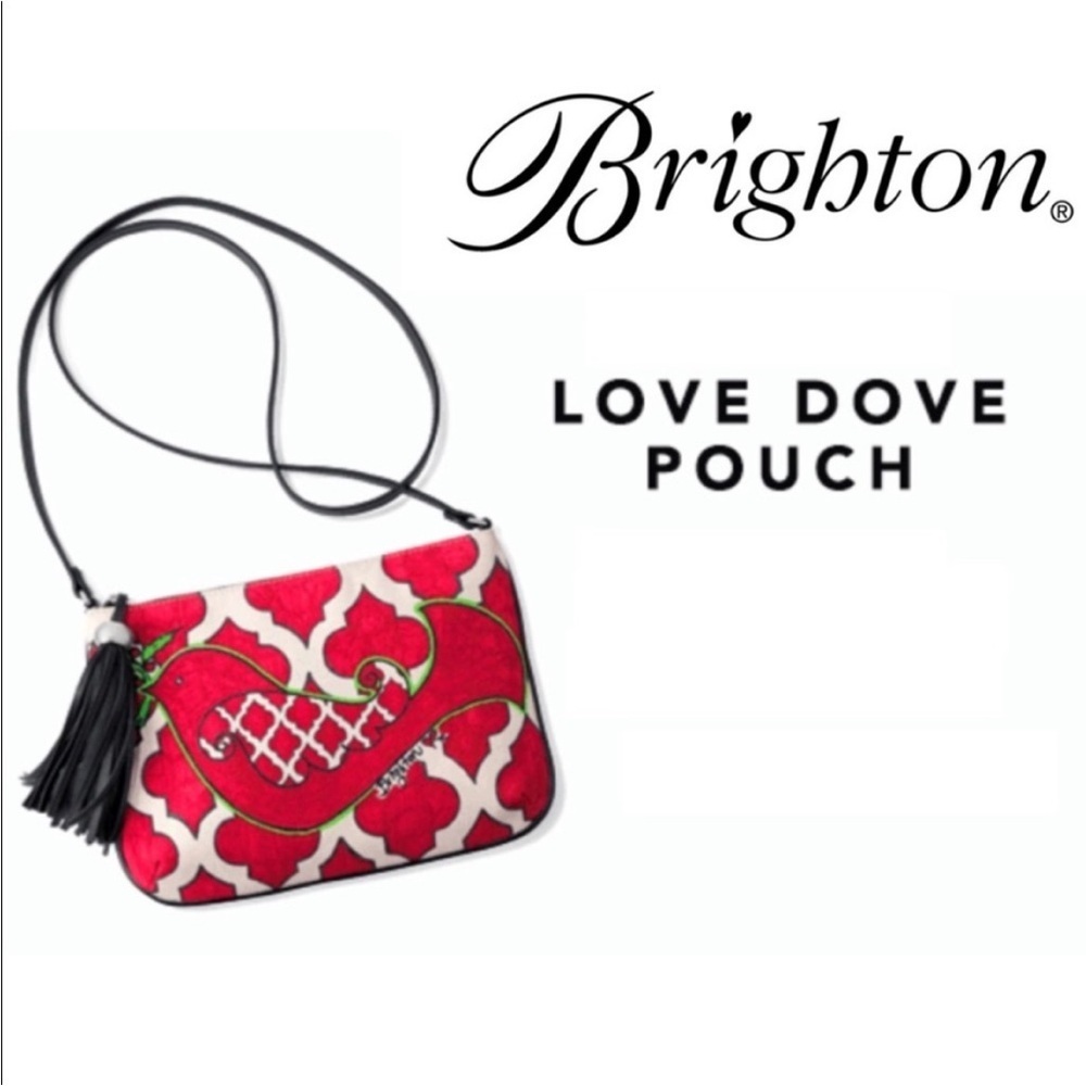 BRIGHTON Love dove pouch crossbody bag